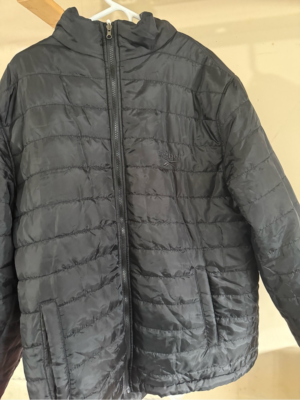 Reebok Men's Black Quilted Puffer Jacket